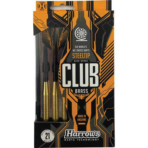 Harrows 21g Club Brass Darts w/ Slimpack Carry Case