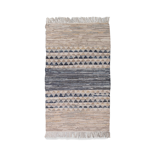 DWBH Leather Denim 90x60cm Rug/Mat Carpet Home Decor
