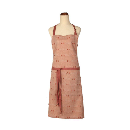 Belle Tuft Cotton Kitchen Cooking Apron 95x70cm - Rose Dawn