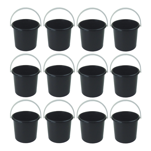 12PK Homeleisure Pail W/Handle 3L Charcoal Kitchen Cooking 