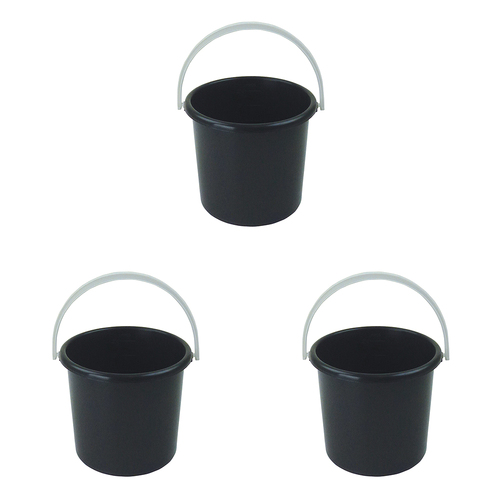 3PK Homeleisure Pail W/Handle 3L Charcoal Kitchen Cooking 