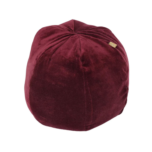 Belle Velvet Ballroom Cushion Seat Cover  Round 30cm Ruby Red