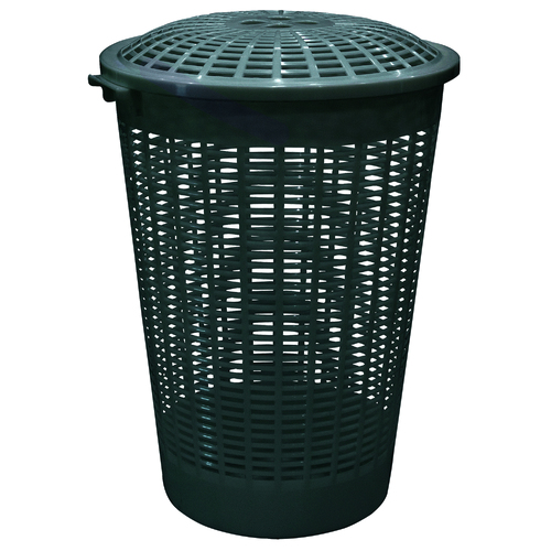 Homeleisure Linen Hamper 62L Grey Laundry Cleaning 