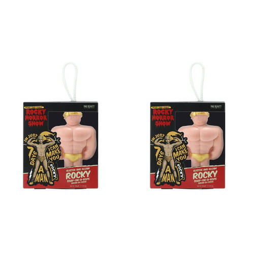 2PK Rocky Horror Show Scented Shower Soap on a Rope Amber and Ginseng