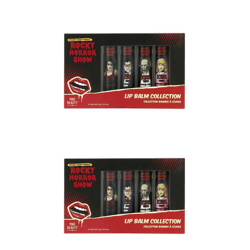 2PK Rocky Horror Show Lip Balm Collection Apple, Strawberry, Cherry & Vanilla