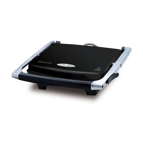 Russell Hobbs Sandwich Press Black Panini Maker Countertop Grill Floating Hinge