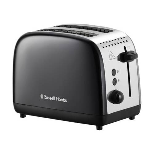 Russell Hobbs Colous Plus 2 Slice Toaster Wide Slots High Lift Black