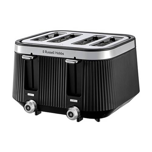 Russell Hobbs Bronte 4 Slice Toaster Large Capacity Family Black