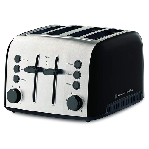 Russell Hobbs RHT94BLK Brooklyn 4 Slice Toaster Black