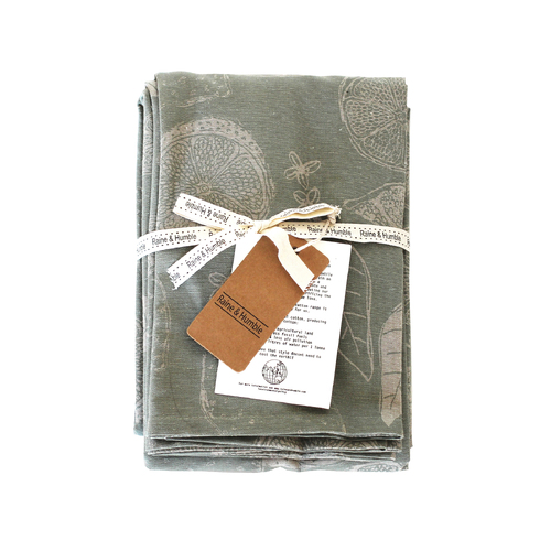 Raine & Humble Lemon Marmalade Tablecloth 240cm Myrtle Sage