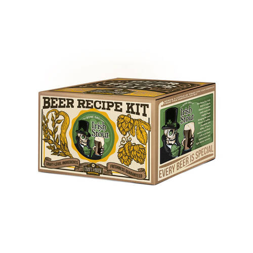 Craft A Brew Bone Dry Irish Stout Beer Recipe Kit DIY Beer Making Kit