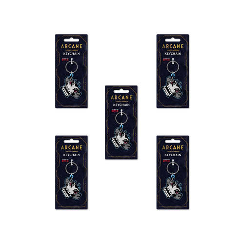 5PK Impact Rock Merchandise Arcane League of Legends Monkey Bomb PVC Keyring 15cm