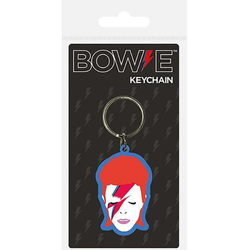 David Bowie Ziggy Stardust Rock And Roll Themed Durable Rubber Keyring