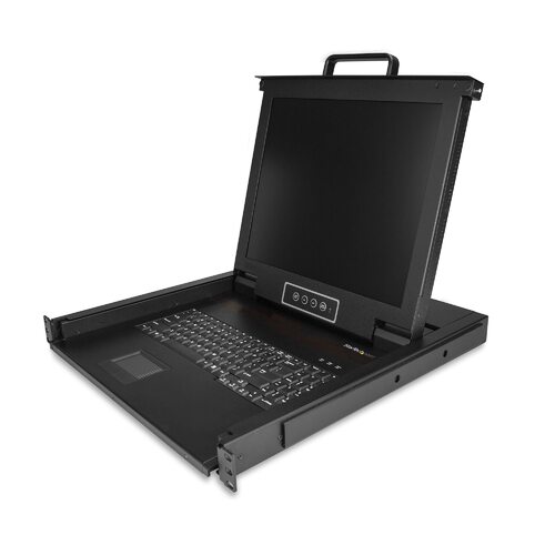 1U Single Port KVM Console for Server Rack - 17in