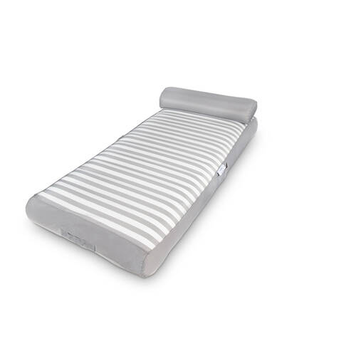 Spire Adalus Inflatable Pool/Beach Lounger Durable Fabric 190x90x22cm Grey