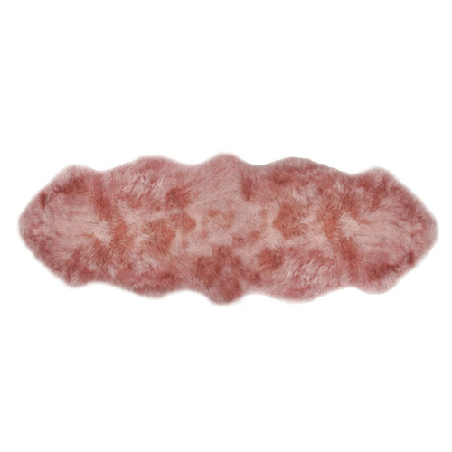Auskin The Gulgong Sheepskin Double Rug Home/Room Decor - Dark Rose