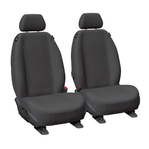 Sperling Super Tough Canvas Front Charcoal Seat Covers - Triton 2015-2023