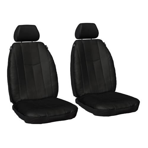 Sperling Empire Leather Front Black Seat Covers - Rav4 50 Series 2019-On