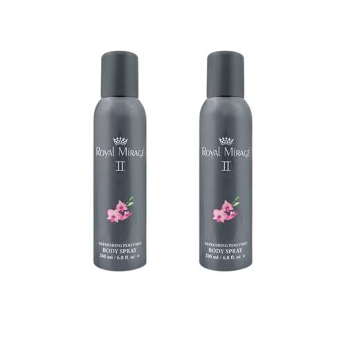 2PK Royal Mirage II Body Fragrance Spray For Women 200ml