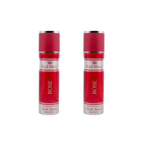 2PK Royal Mirage Rose Body Fragrance Spray For Women 200ml