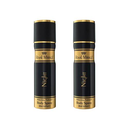 2PK Royal Mirage Night Body Fragrance Spray For Women 200ml
