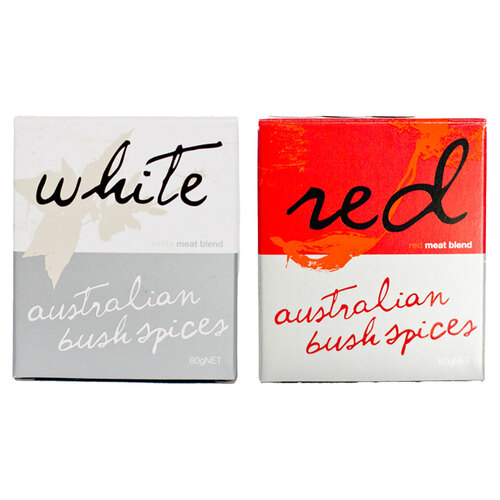 Australian Bush Spices Red & White Meat Flavour Rub Salt Seasonings