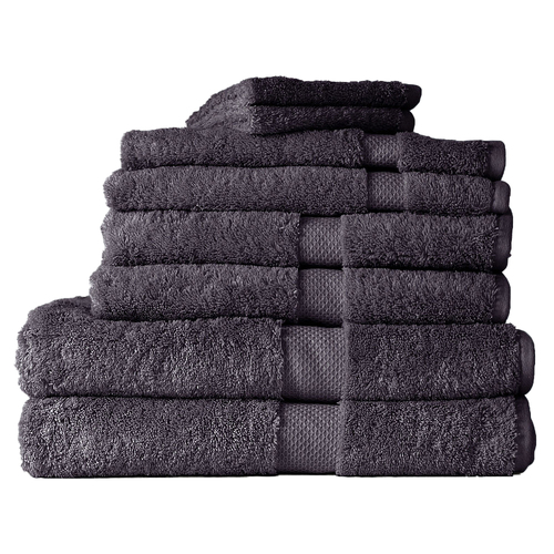 8pc Canningvale Royal Splendour Home Decor Bathroom Towel Set Slate