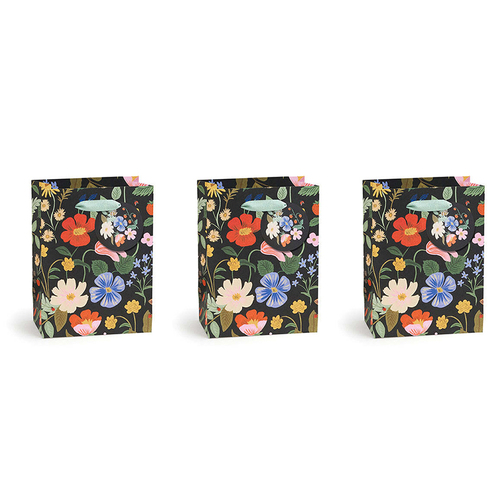 3PK Rifle Paper Co Gift Bag w/ Envelope 12x15cm Small - Strawberry Fields