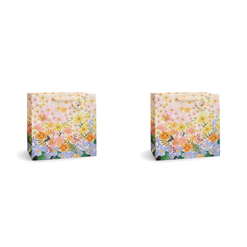 2PK Rifle Paper Co Birthday Party Gift Bag w/ Ribbon 33x32cm Large Marguerite