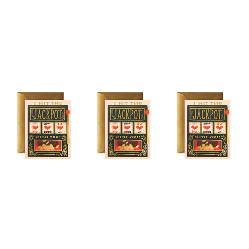 3PK Rifle Paper Co Single Card w/ Envelope Jackpot 10.7x14cm