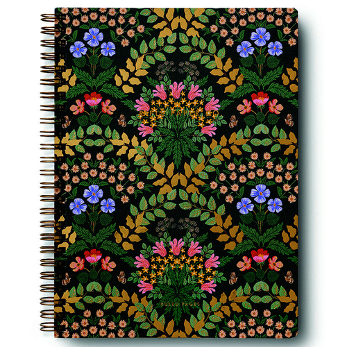 Rifle Paper Co  Ruled Bramble Scallop A5 Spiral Notebook 