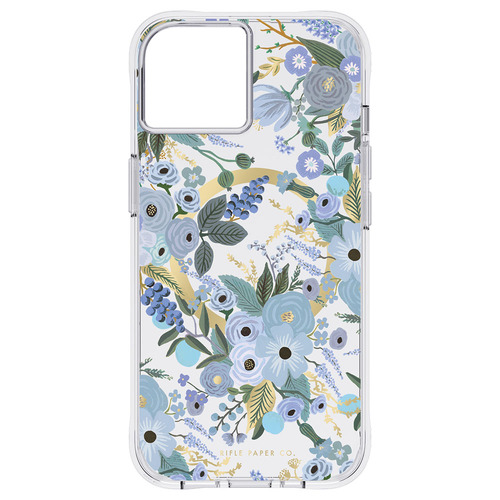 Case-Mate Rifle Paper Case MagSafe For iPhone 14 Plus - Garden Party Blue