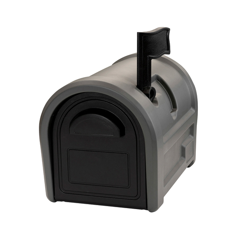 Sandleford Ranch Plastic 34x31cm Rural Letterbox Woodland Grey/Black