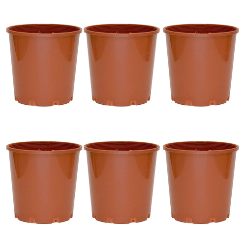 6PK Homeleisure Reko Pot 100mm Terracotta Outdoor Garden 