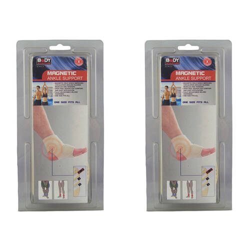 2PK Body Sculpture Magnetic Ankle Brace Support Compression Therapy One Size