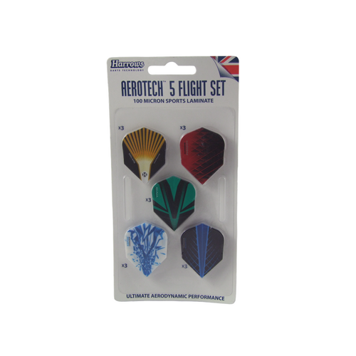 2x 5pc Harrows Aero Tech Flights Training Sports Dart Game/Accessories