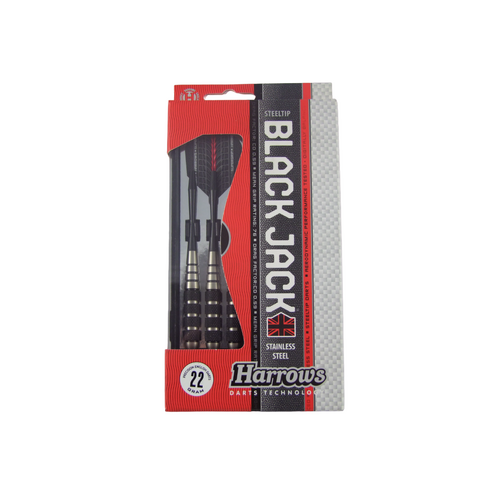 Harrows Black Jack Dart Set Stainless Steel Barrels Sports Game/Accessories