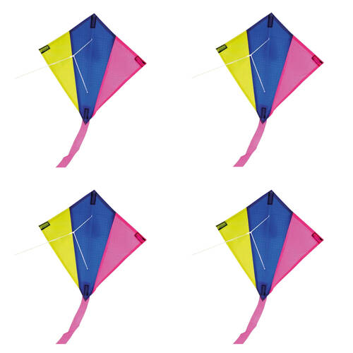 4PK Brookite Shadow Mini Flyers Outdoor Flying Sports Kite Assorted 4y+