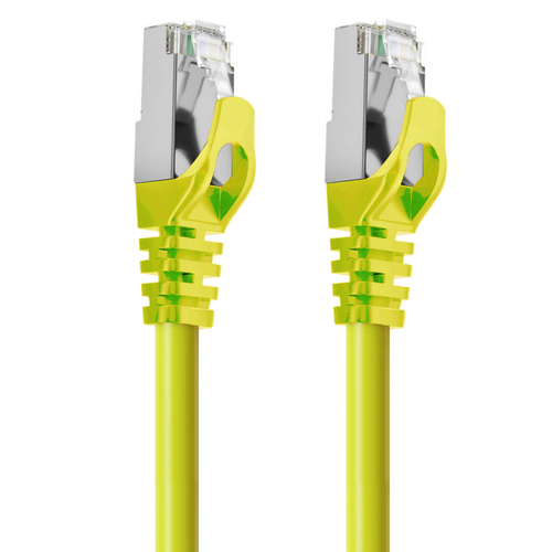 Cruxtec RJ45 LAN CAT7 10GbE 50m Triple Shielding Ethernet Cable - Yellow