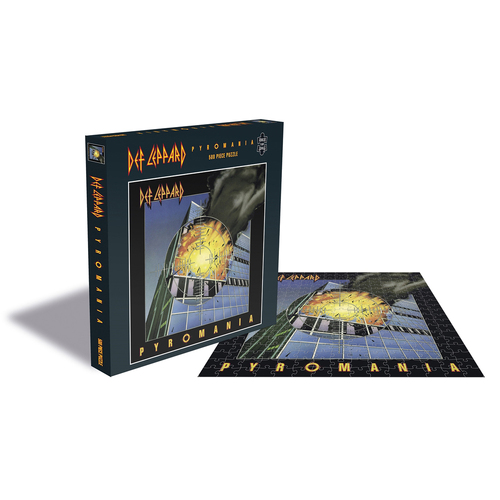 500pc Rock Saws Def Leppard Pyromania Jigsaw Puzzle 39x39cm
