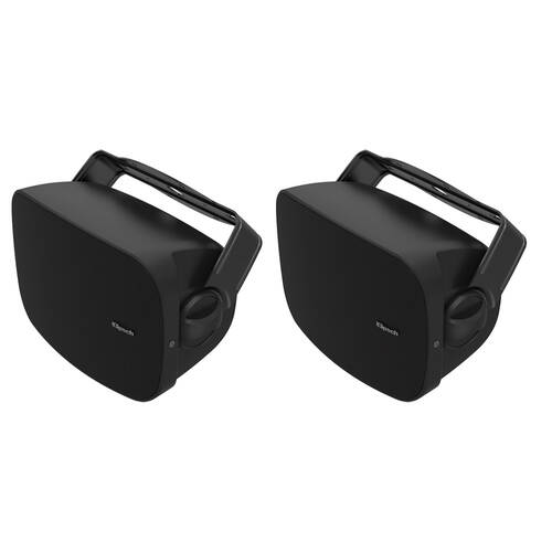 2x Klipsch RSM-400 Outdoor Wall Mounted 5 Way Binding 40W Speaker 4 Inches Black