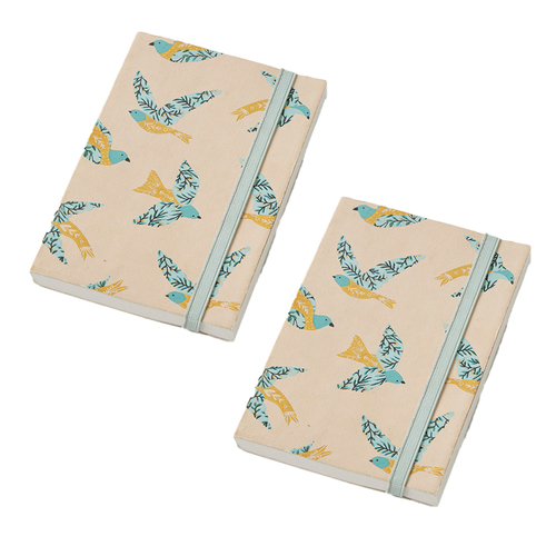2PK Pilbeam Living Maia Pocket Recycled Cotton Notebook 10x15cm