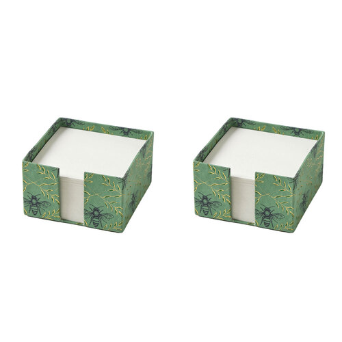2PK Pilbeam Living Bee 450-Sheets Memo Block Office Stationery