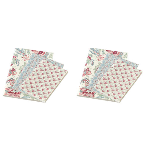 2PK 3pc Pilbeam Living Indienne 50-Pages Notebooks Set Writing Stationery