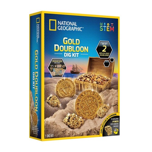 National Geographic Gold Doubloon Dig Kit Kids Activity Toy 8+