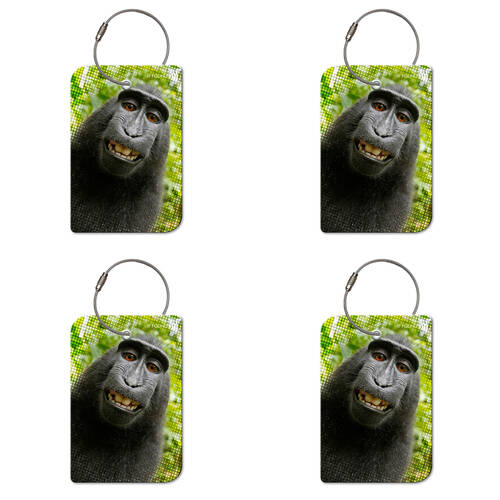 4PK Retreev Monkey Travel Bag Smart Tag Luggage Suitcase Name Card w/ QR