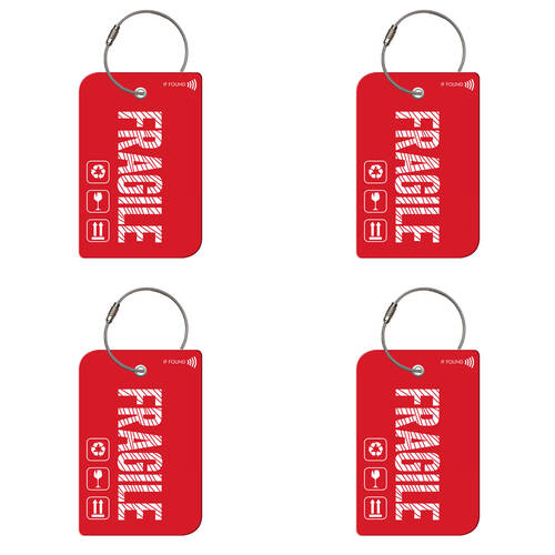 4PK Retreev Fragile Travel Bag Smart Tag Luggage Suitcase Name Card w/ QR