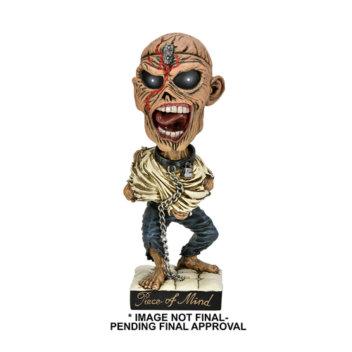 Neca Iron Maiden Piece Of Mind 7" Eddie Head Knocker Figure Toy 14+