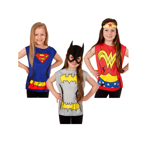 32pc DC Comics Kids/Girls Partytime Costume 3-6y Assorted