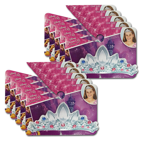 10PK Disney Tangled Girls Princess Rapunzel Fabric Tiara Costume Accessory